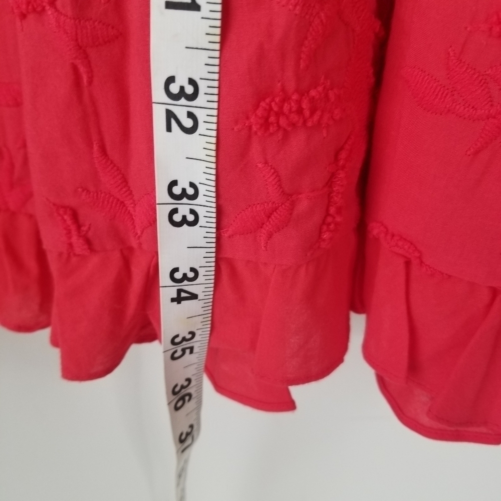 Ted Baker Lorene Halter Neck Fit & Flare Dress Red Size 3 Embroidered - Picture 5 of 16